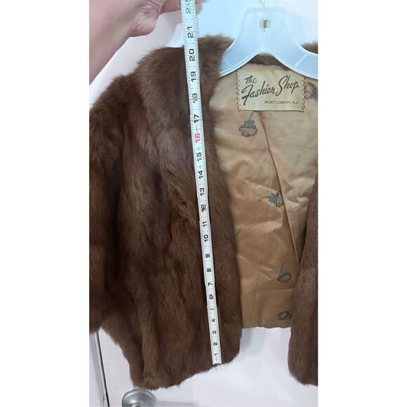 THE FASHION SHOP VINTAGE BROWN MINK STOLE - Picture 15 of 15
